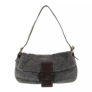 Fendi wool baguette bag
